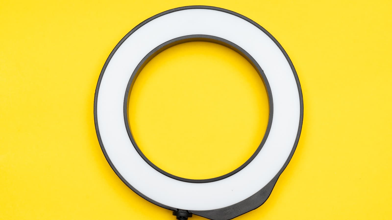 Content creation setup with ring light and smartphone for vertical video